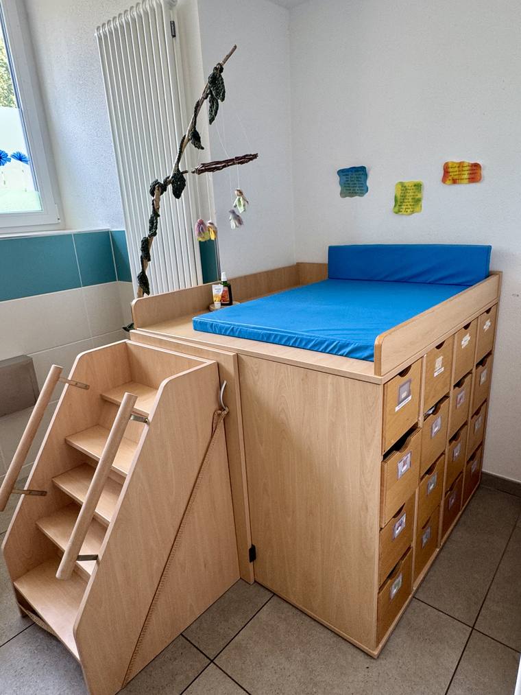 Wickel- und Pflegebereich